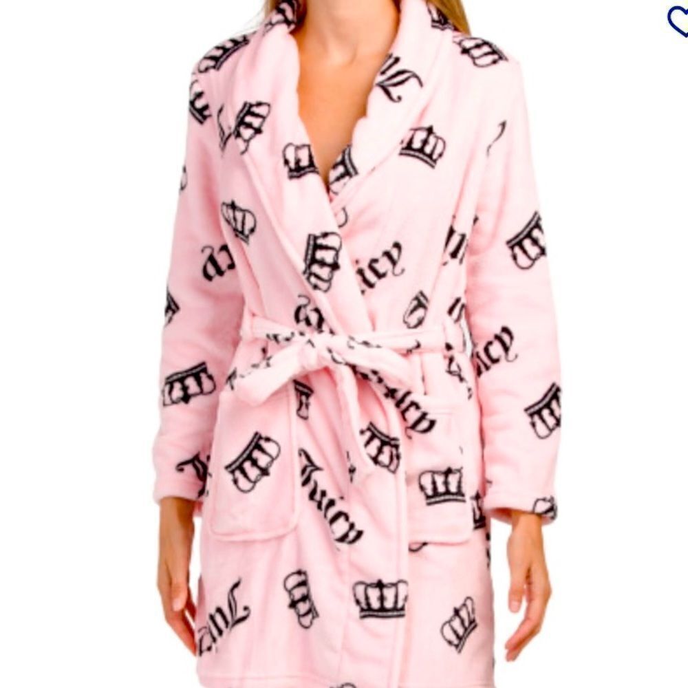 Juicy Couture Pink Short Robe Large /X-Large